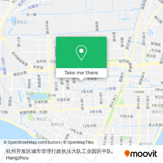 杭州开发区城市管理行政执法大队工业园区中队 map