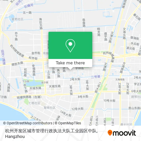 杭州开发区城市管理行政执法大队工业园区中队 map