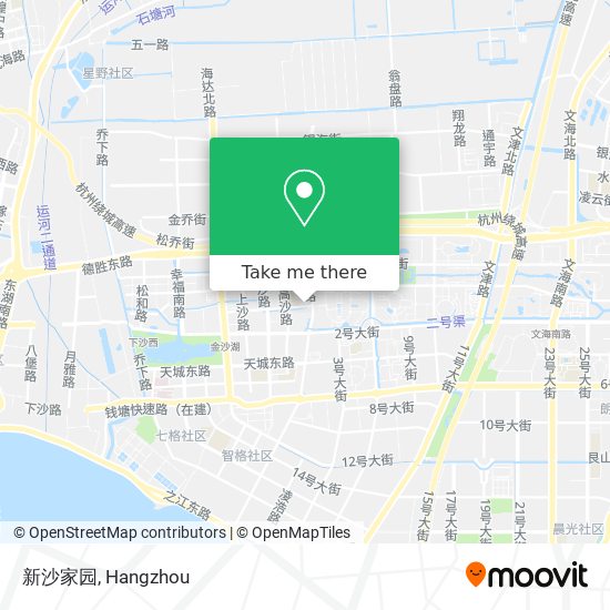 新沙家园 map