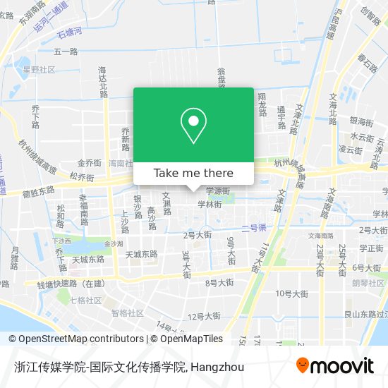 浙江传媒学院-国际文化传播学院 map