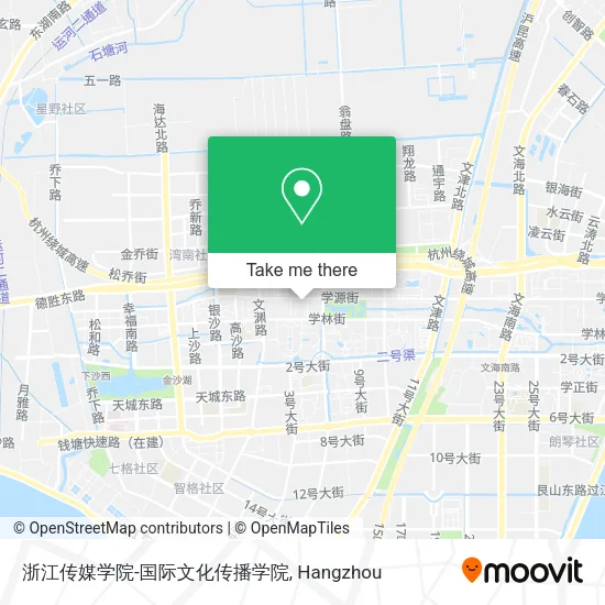 浙江传媒学院-国际文化传播学院 map