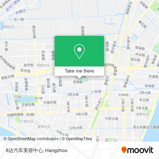 8达汽车美容中心 map