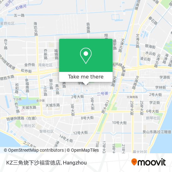 KZ三角烧下沙福雷德店 map