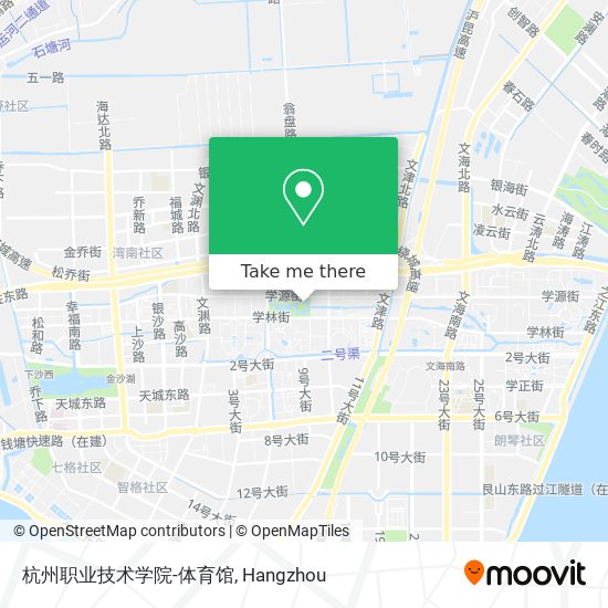 杭州职业技术学院-体育馆 map