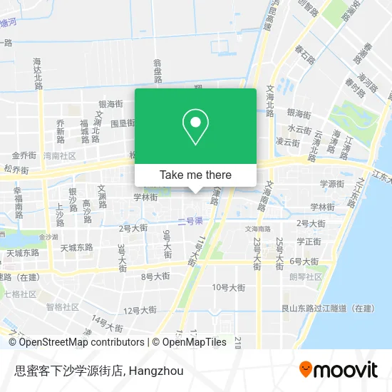 思蜜客下沙学源街店 map