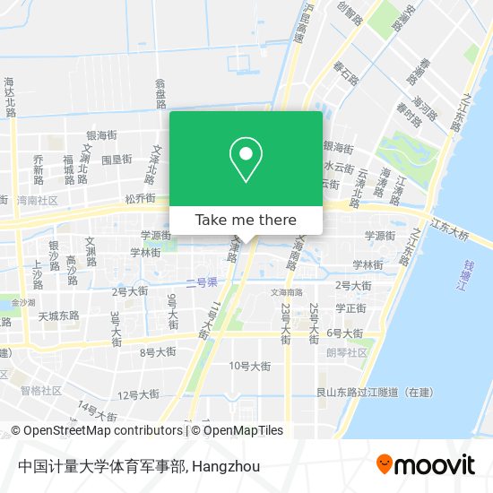 中国计量大学体育军事部 map
