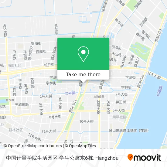 中国计量学院生活园区-学生公寓东6栋 map