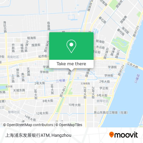 上海浦东发展银行ATM map