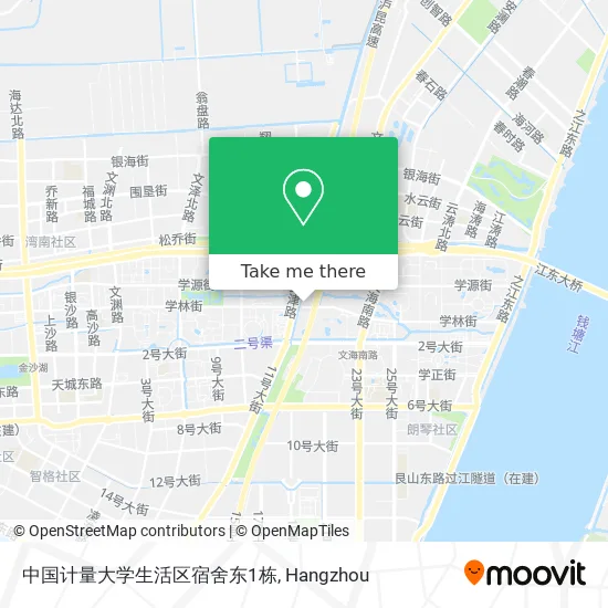 中国计量大学生活区宿舍东1栋 map