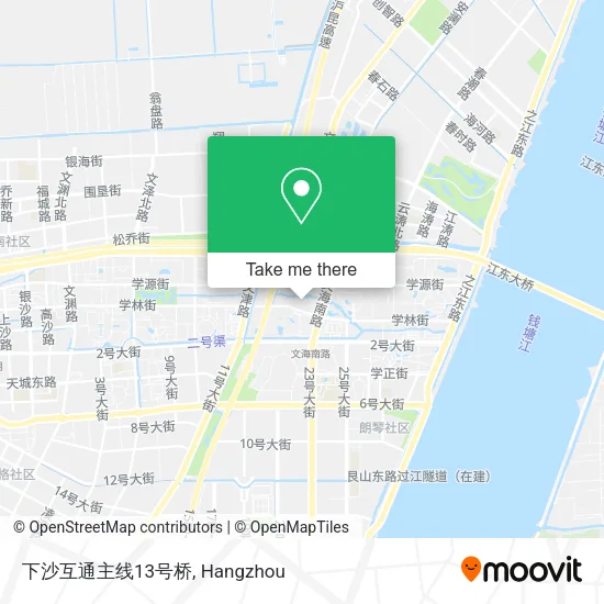 下沙互通主线13号桥 map