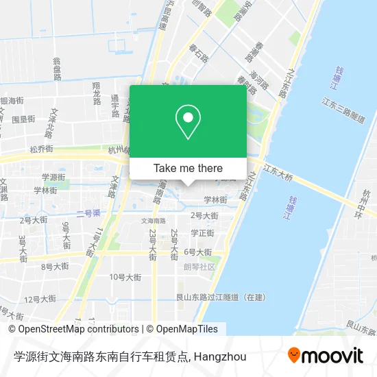 学源街文海南路东南自行车租赁点 map