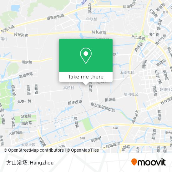 方山浴场 map