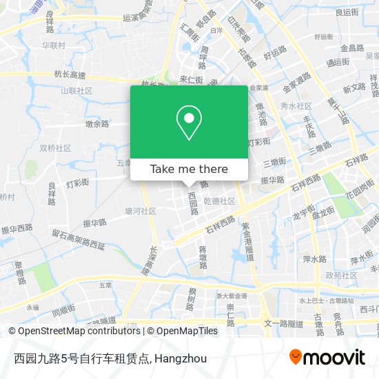 西园九路5号自行车租赁点 map