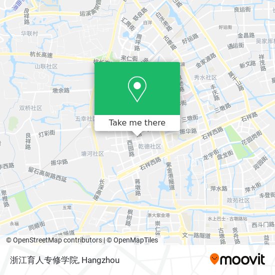 浙江育人专修学院 map