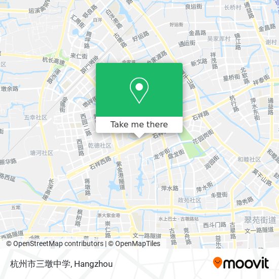 杭州市三墩中学 map