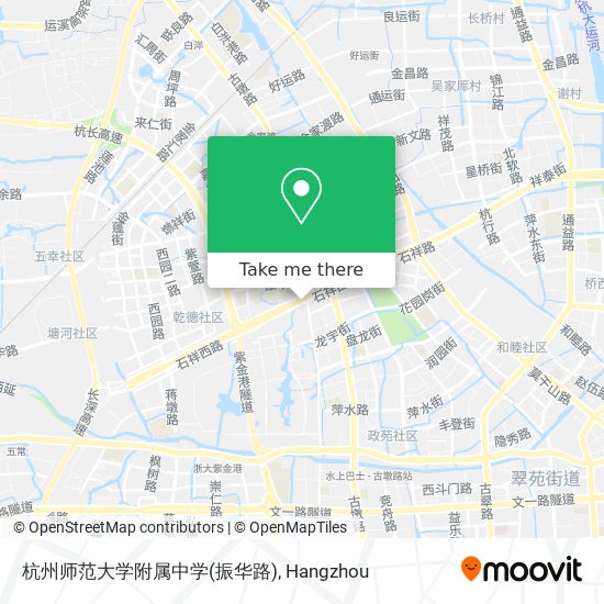 杭州师范大学附属中学(振华路) map