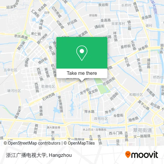 浙江广播电视大学 map