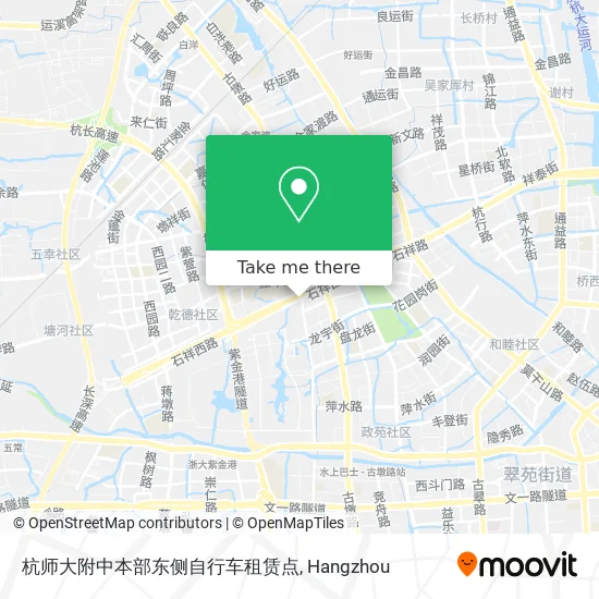 杭师大附中本部东侧自行车租赁点 map