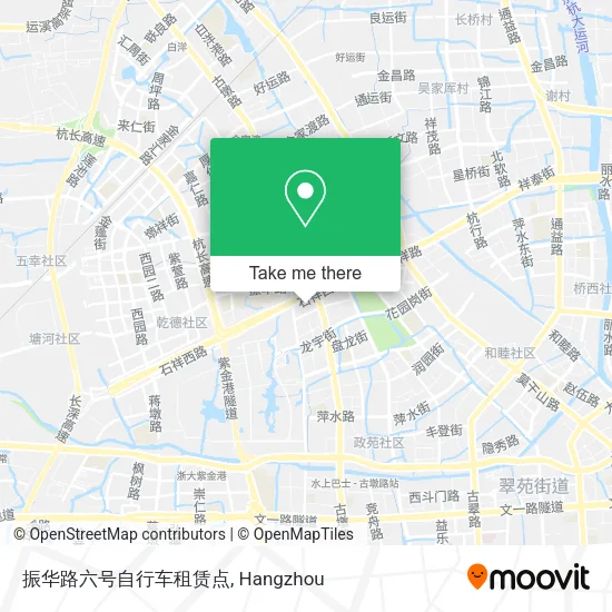 振华路六号自行车租赁点 map