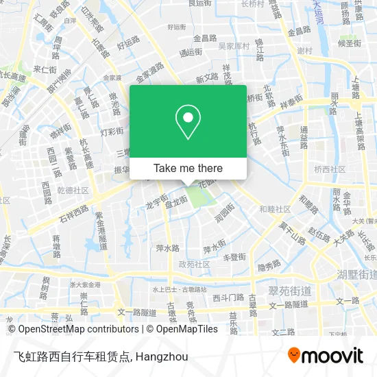 飞虹路西自行车租赁点 map
