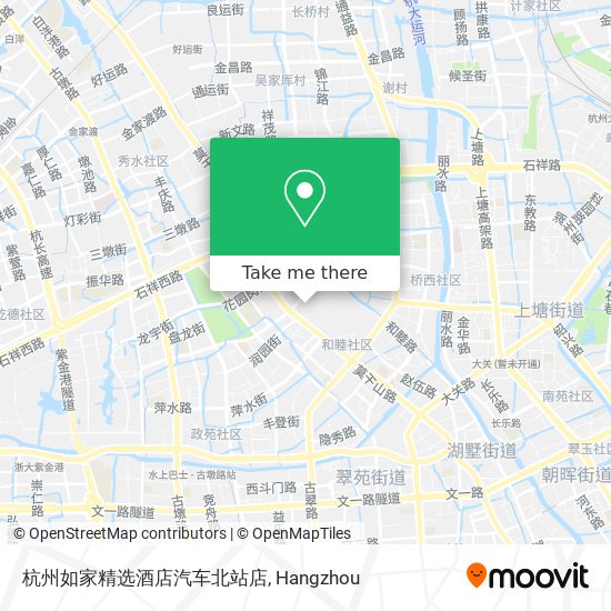 杭州如家精选酒店汽车北站店 map