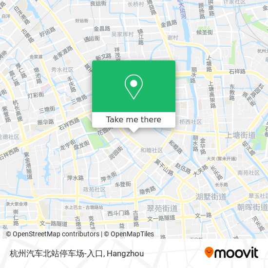 杭州汽车北站停车场-入口 map