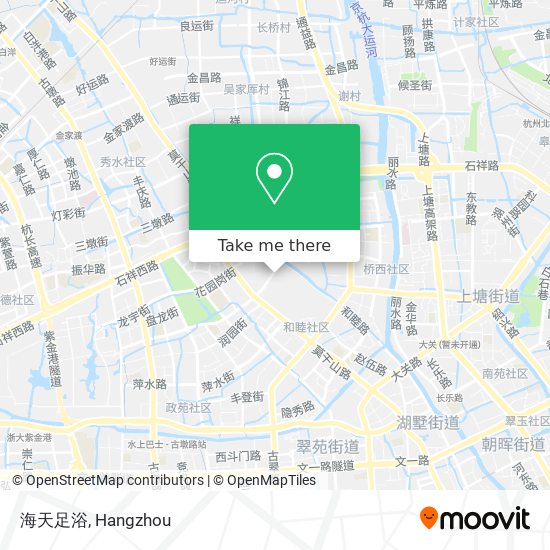 海天足浴 map