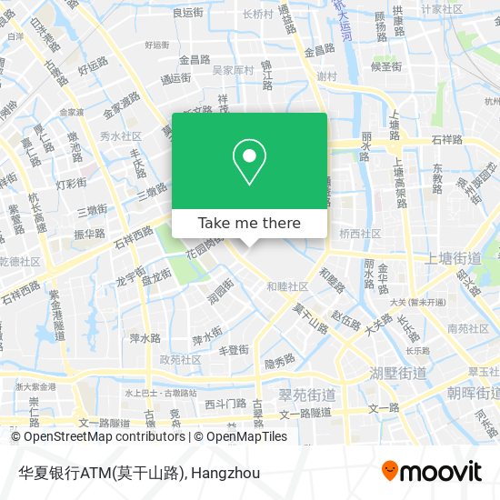 华夏银行ATM(莫干山路) map