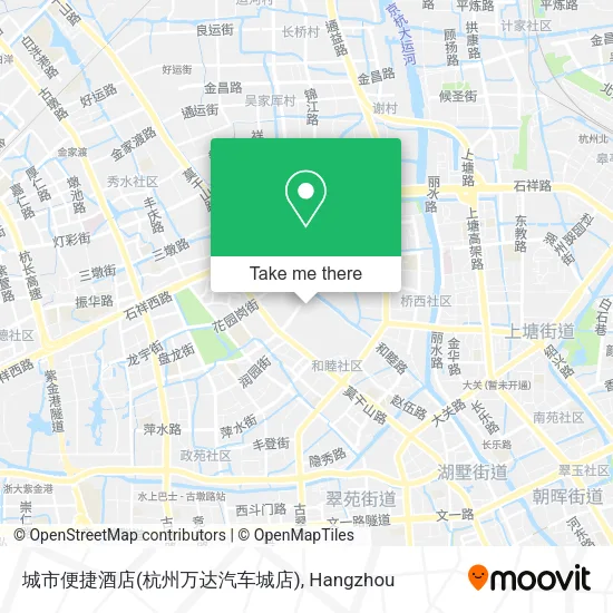 城市便捷酒店(杭州万达汽车城店) map
