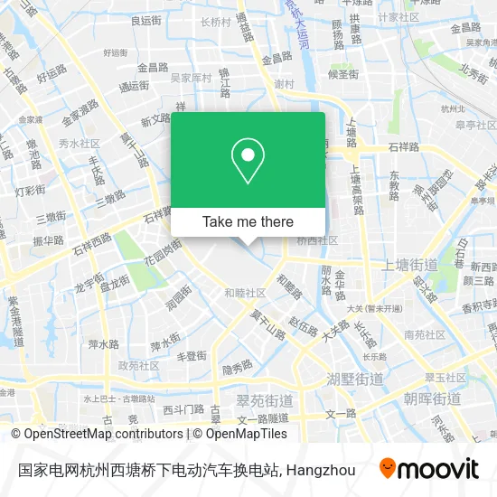 国家电网杭州西塘桥下电动汽车换电站 map