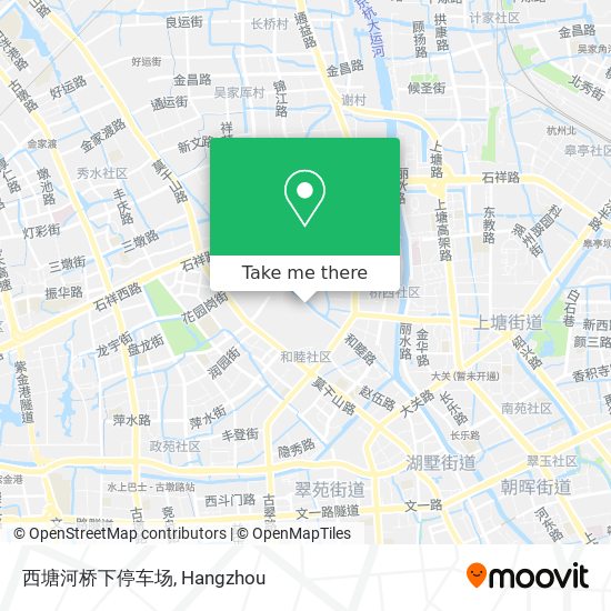 西塘河桥下停车场 map