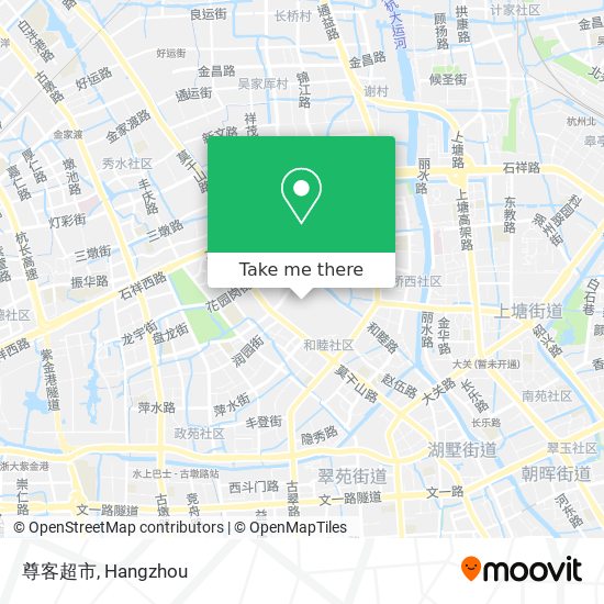 尊客超市 map