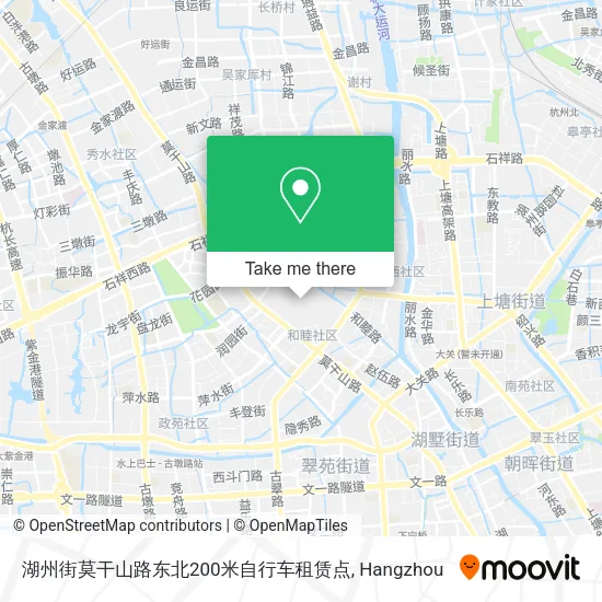 湖州街莫干山路东北200米自行车租赁点 map