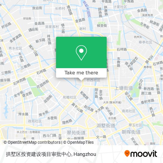 拱墅区投资建设项目审批中心 map