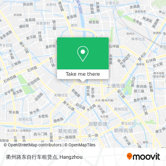衢州路东自行车租赁点 map