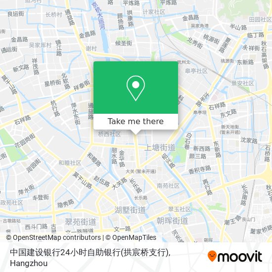 中国建设银行24小时自助银行(拱宸桥支行) map