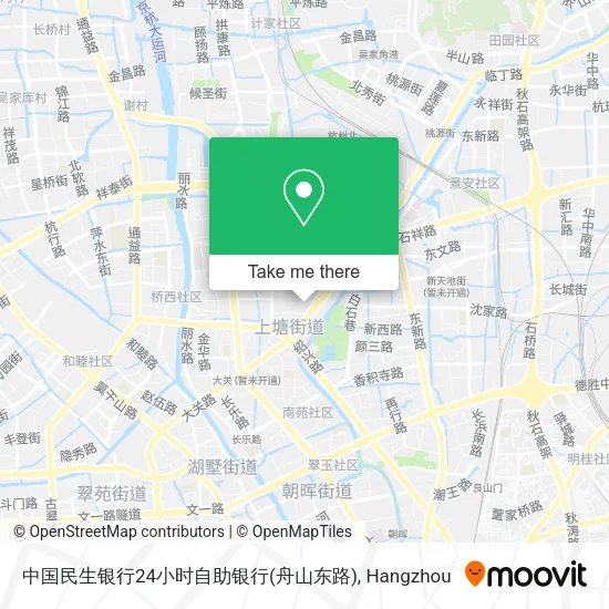 中国民生银行24小时自助银行(舟山东路) map