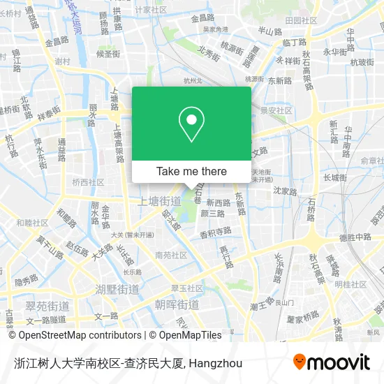 浙江树人大学南校区-查济民大厦 map
