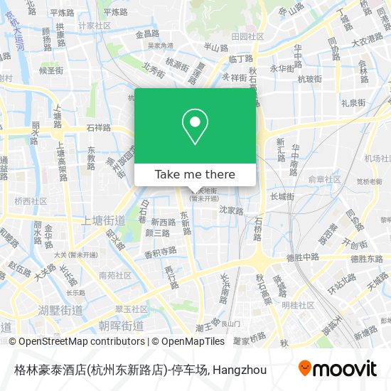 格林豪泰酒店(杭州东新路店)-停车场 map