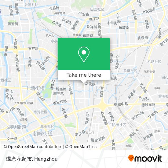 蝶恋花超市 map