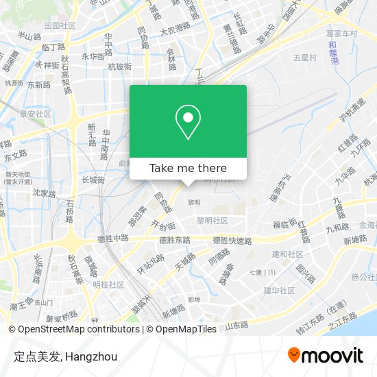定点美发 map