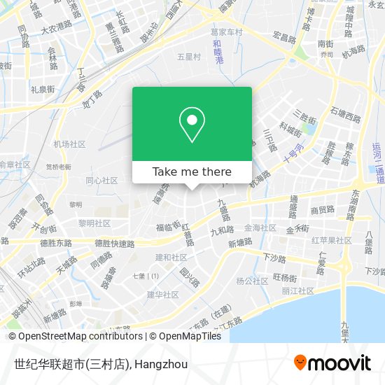 世纪华联超市(三村店) map