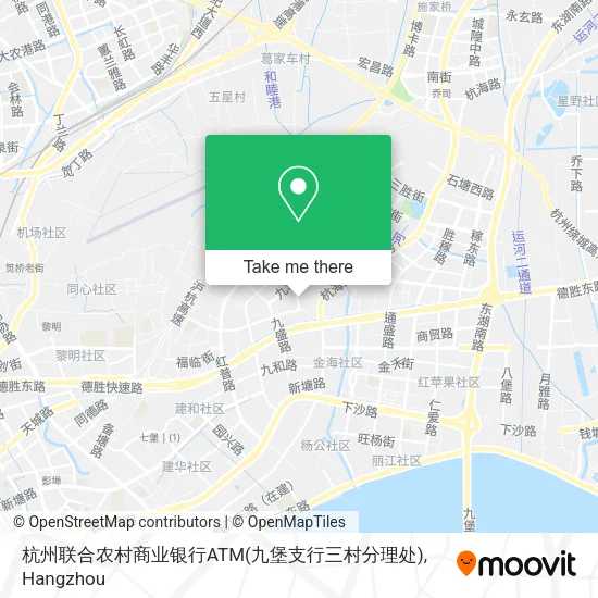 杭州联合农村商业银行ATM(九堡支行三村分理处) map