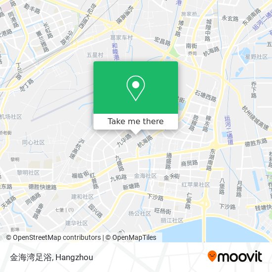 金海湾足浴 map