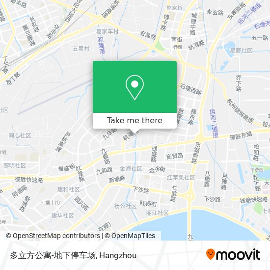 多立方公寓-地下停车场 map