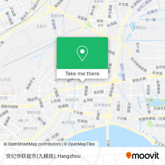 世纪华联超市(九横路) map