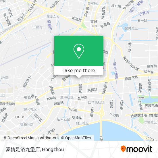 豪情足浴九堡店 map