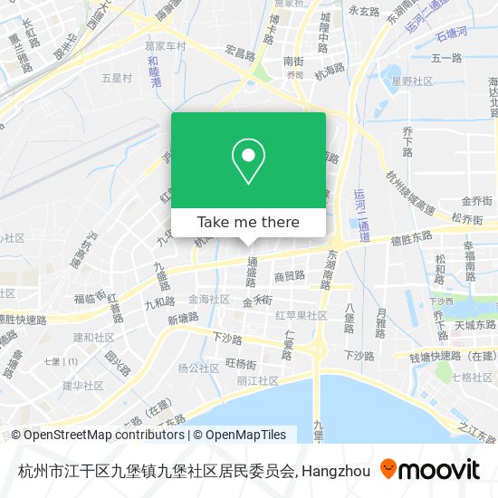 杭州市江干区九堡镇九堡社区居民委员会 map