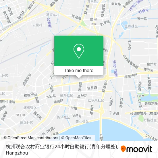 杭州联合农村商业银行24小时自助银行(青年分理处) map