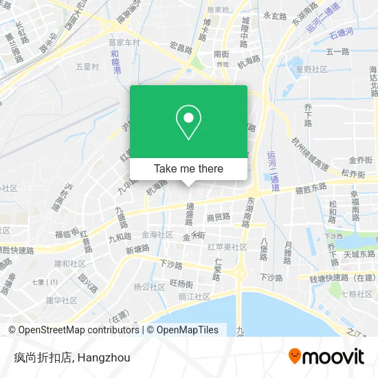 疯尚折扣店 map
